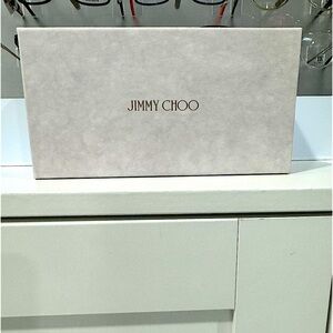 Jimmy Choo Sunglass Case w cleaning cloth White Brand New w Box